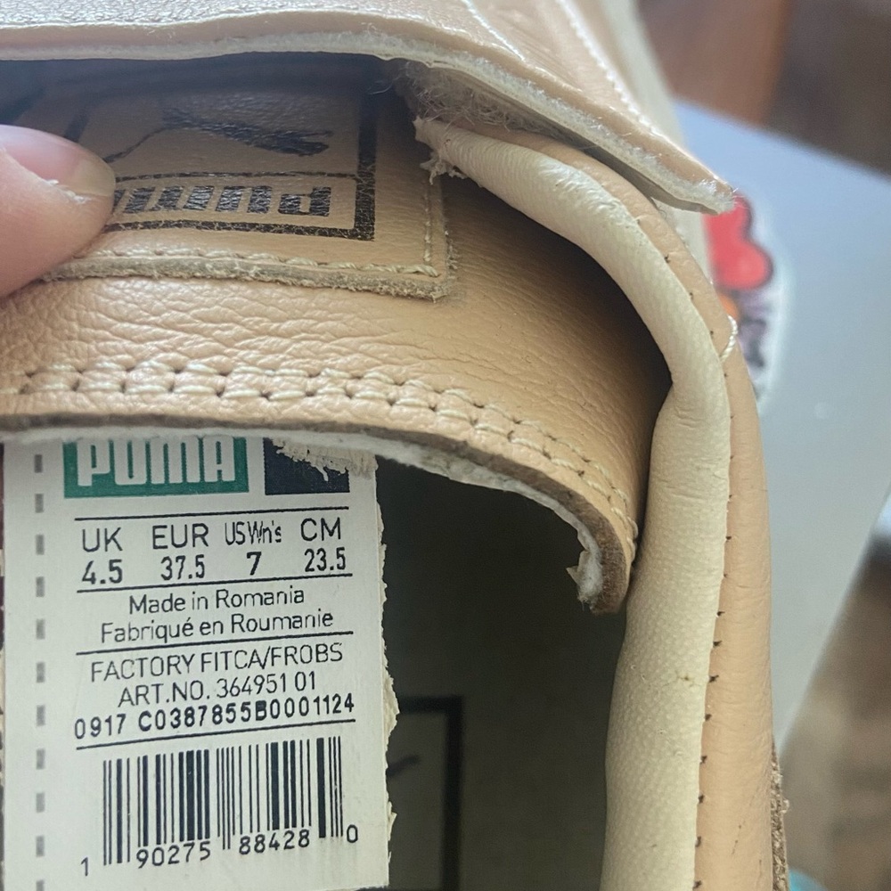 Puma Light Tan Sneakers worn one time